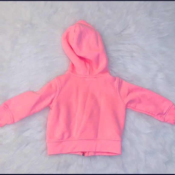 Joe Boxer Girls 12M Coral Kitten Zip Up Sweatshirt - Picture 2 of 5